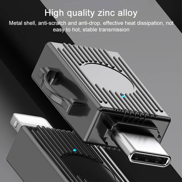 USB to USB-C / Type-C Multifunction Travel Case Shape Apapter(Light Gold) - Image 7