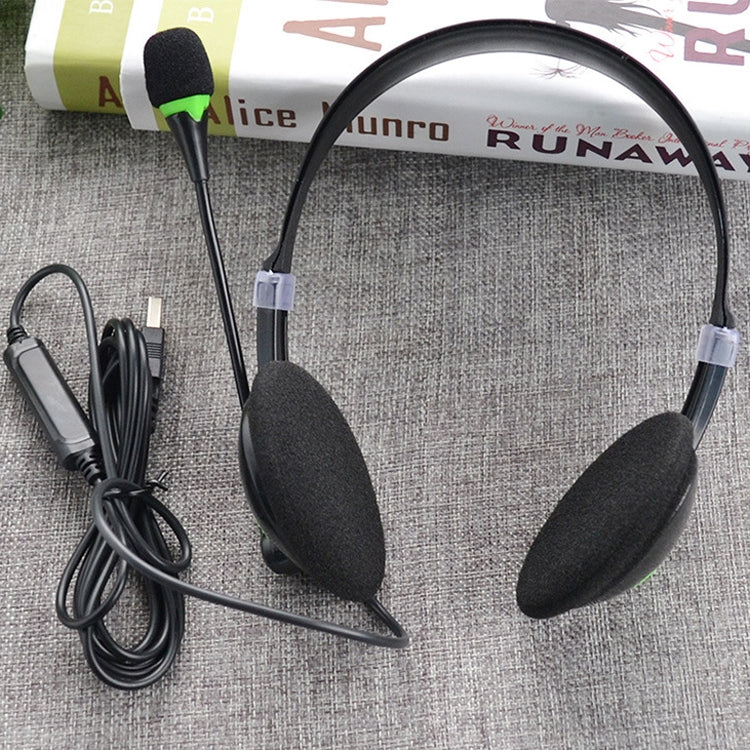 USB440 Universal USB Computer Cable Head Wearable Electricity Music Voice Headphones(Black Bare Metal) - Image 6