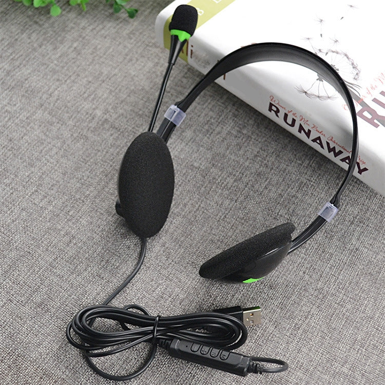 USB440 Universal USB Computer Cable Head Wearable Electricity Music Voice Headphones(Black Bare Metal) - Image 7
