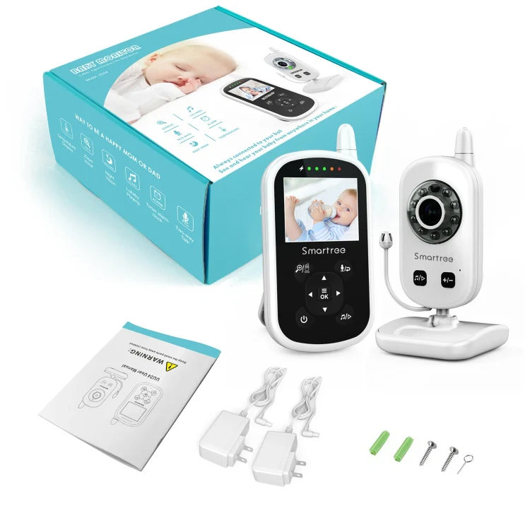 UU24 2.4 Inch Wireless Baby Monitor Camera Temperature Monitor 2 Way Audio VOX Lullaby EU Plug - Image 6