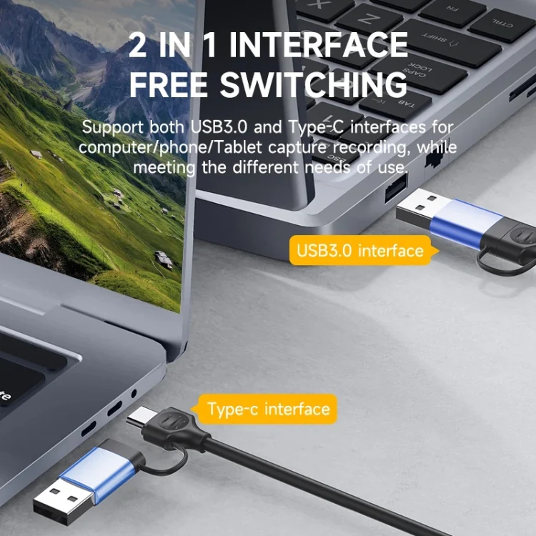 V05E USB 3.0 + USB-C / Type-C to HDMI Adapter Cable - Image 6