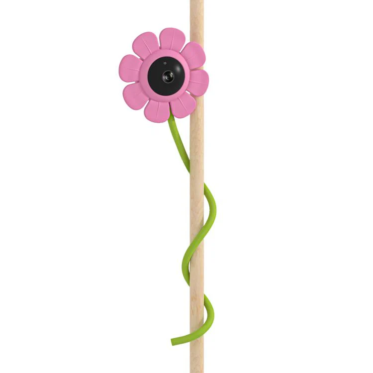V1 Flower Shaped 4MP Baby Monitor Care Camera, Plug:US Plug(Pink) - Image 2