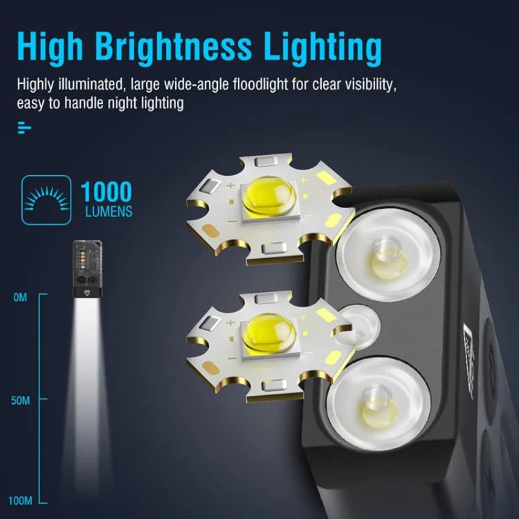 V10 Portable Keychain Light USB Rechargeable Bright Mini Flashlight(White) - Image 5