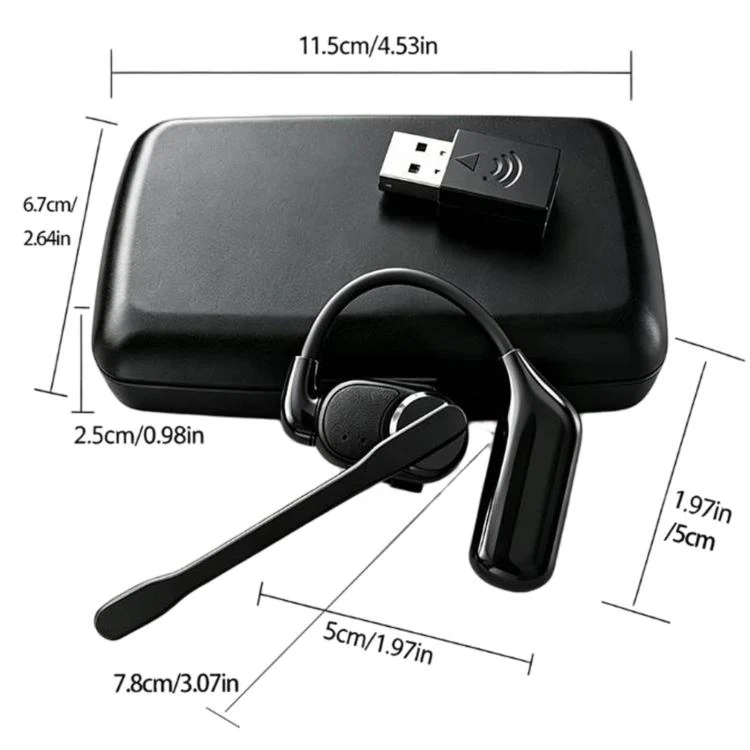 V2 Ear-Hook Rotatable Bluetooth Earphone HD Noise Reduction Rainproof Earphone - Image 10