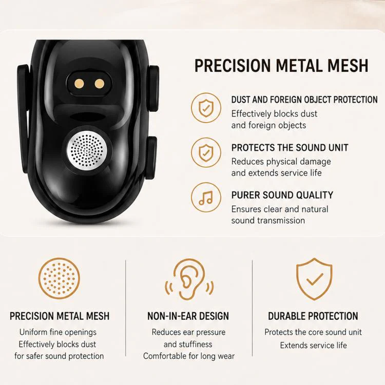 V2 Ear-Hook Rotatable Bluetooth Earphone HD Noise Reduction Rainproof Earphone - Image 7