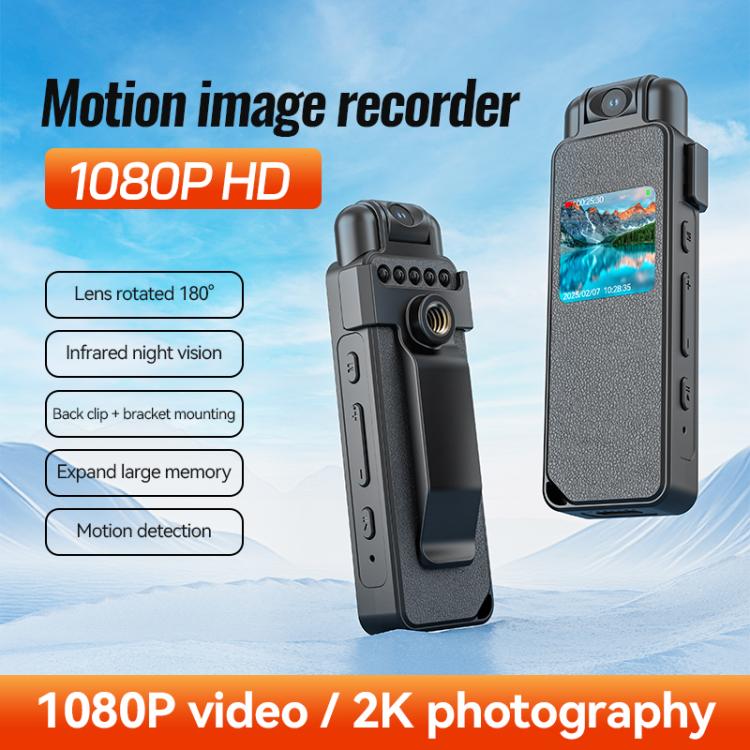 V23 0.85-inch IPS Display Portable Motion HD Camera & Voice Recorder, Memory:128GB(Black) - Image 4