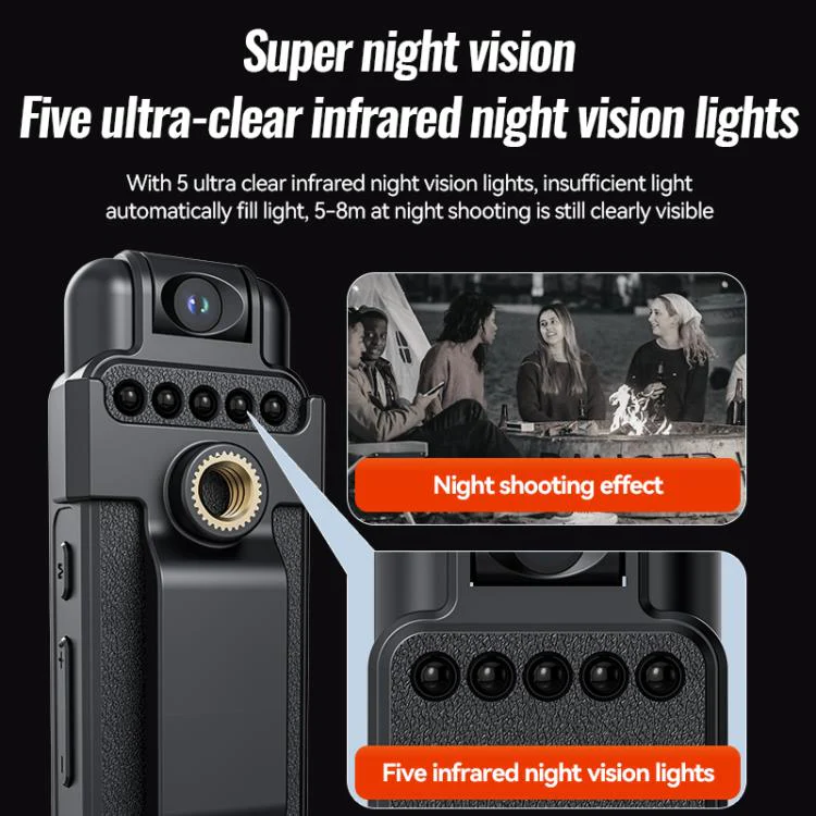 V23 0.85-inch IPS Display Portable Motion HD Camera & Voice Recorder, Memory:No Card(Black) - Image 6
