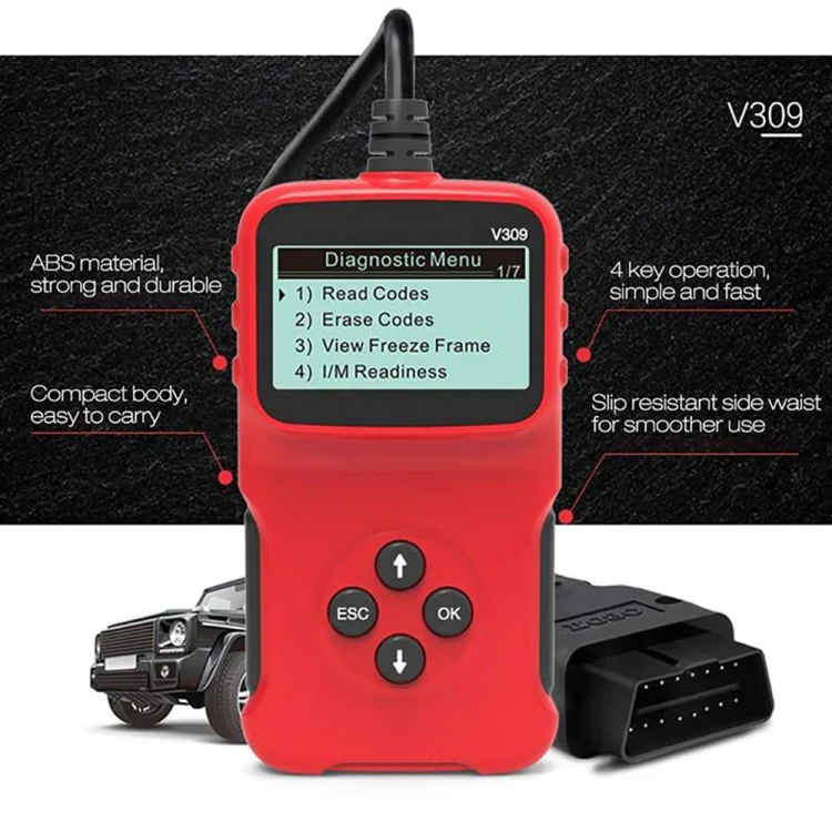 V309 Car Portable OBD2 Scanner Car Diagnostic Tool OBD 2 Automotive Scanner OBD Code Reader - Image 4