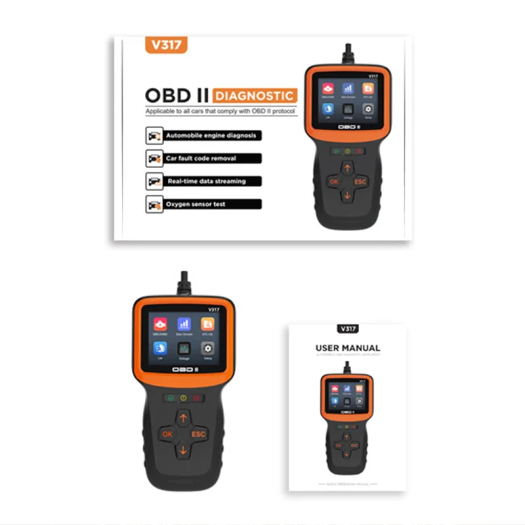 V317 Car Fault Detector OBD2 ELM327 Scanner Code Reader - Image 4