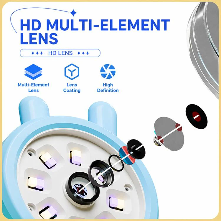 V37 200X 2-inch IPS Screen Children Handheld Smart Magnifier(Blue) - Image 7