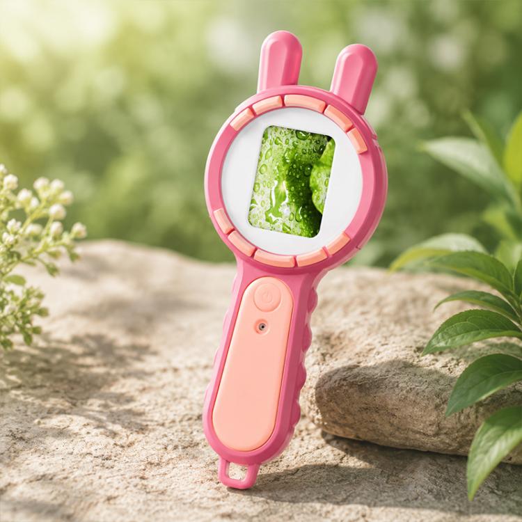 V37 200X 2-inch IPS Screen Children Handheld Smart Magnifier(Pink)