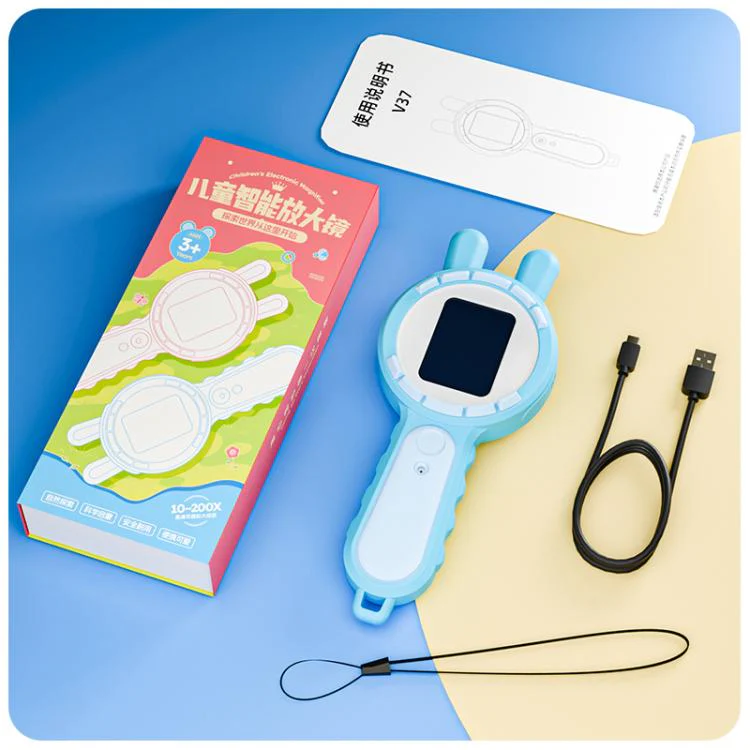 V37 200X 2-inch IPS Screen Children Handheld Smart Magnifier(Pink) - Image 13