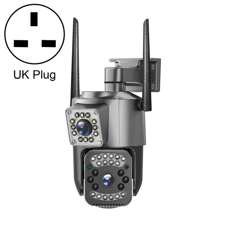 V380 Pro 2MP Dual Lens Panoramic Surveillance HD WiFi Camera(UK Plug)