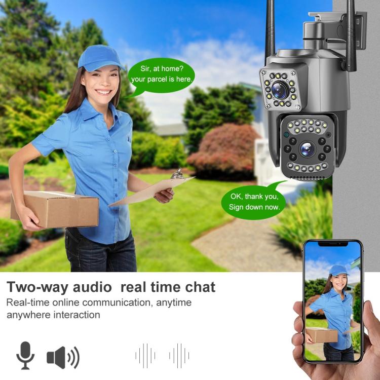 V380 Pro 2MP Dual Lens Panoramic Surveillance HD WiFi Camera(UK Plug) - Image 10