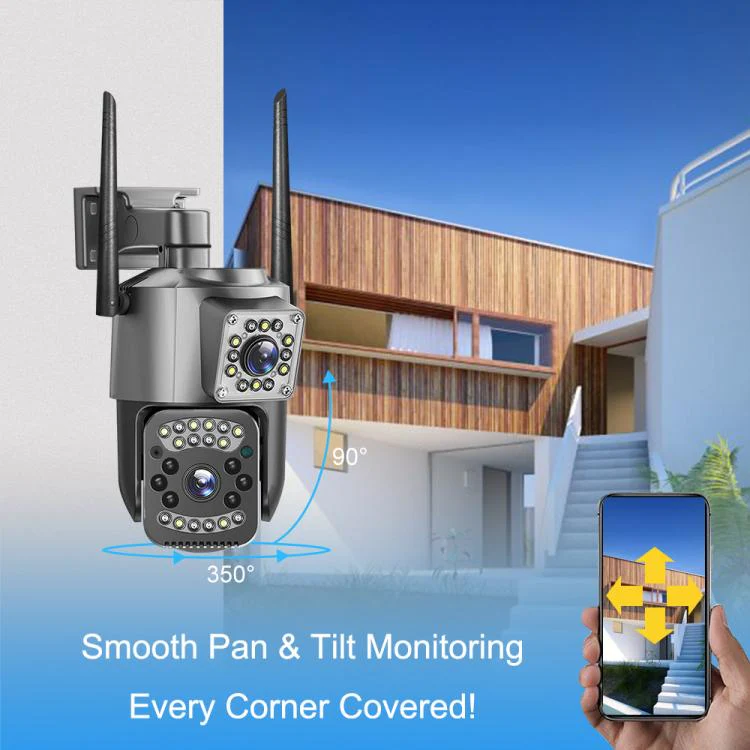 V380 Pro 2MP Dual Lens Panoramic Surveillance HD WiFi Camera(US Plug) - Image 9