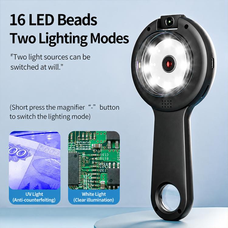 V5 500X 2.4-inch IPS Screen Handheld Smart Magnifier(Black) - Image 12