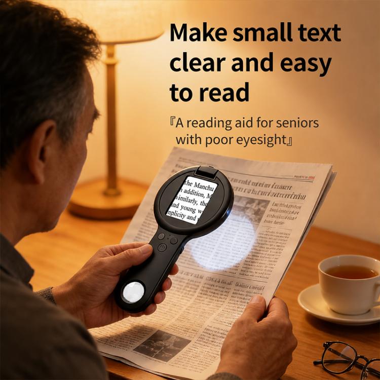 V5 500X 2.4-inch IPS Screen Handheld Smart Magnifier(White) - Image 14