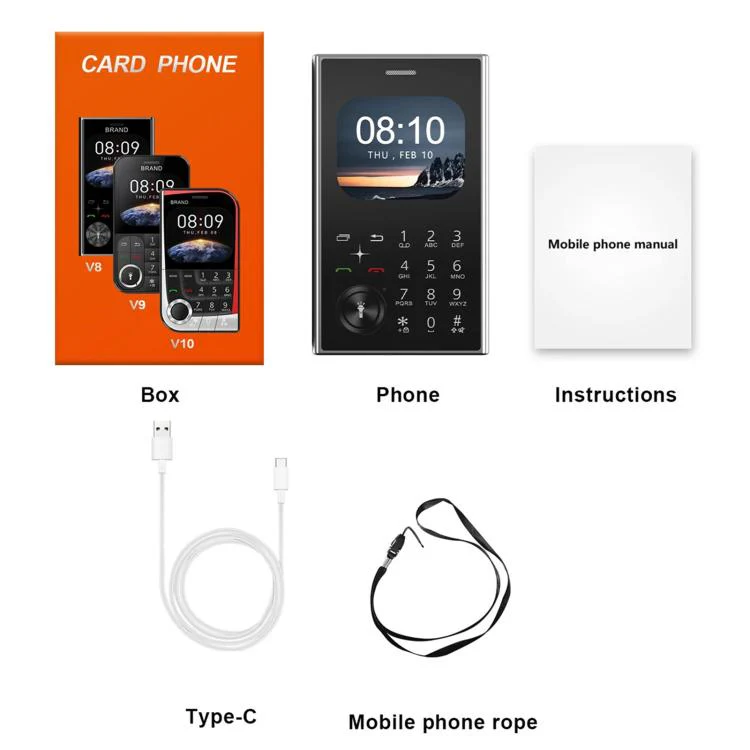V8 Card Mobile Phone, 2.01 inch, MTK6261D, Support Bluetooth, FM, Torch, GSM, Dual SIM (Dark Green) - Image 9