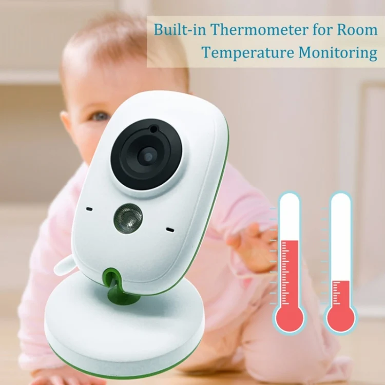VB602 2.4 inch LCD 2.4GHz Wireless Surveillance Camera Baby Monitor, Support Two Way Talk Back, Night Vision (Grey) - Image 6