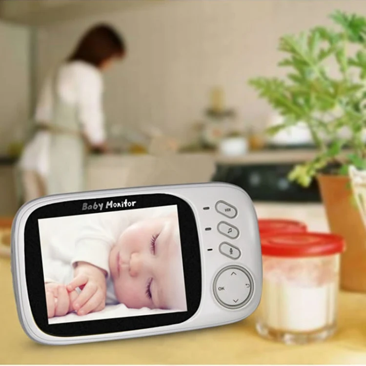 VB603 3.2 inch LCD 2.4GHz Wireless Surveillance Camera Baby Monitor, Support Two Way Talk Back, Night Vision(White) - Image 10