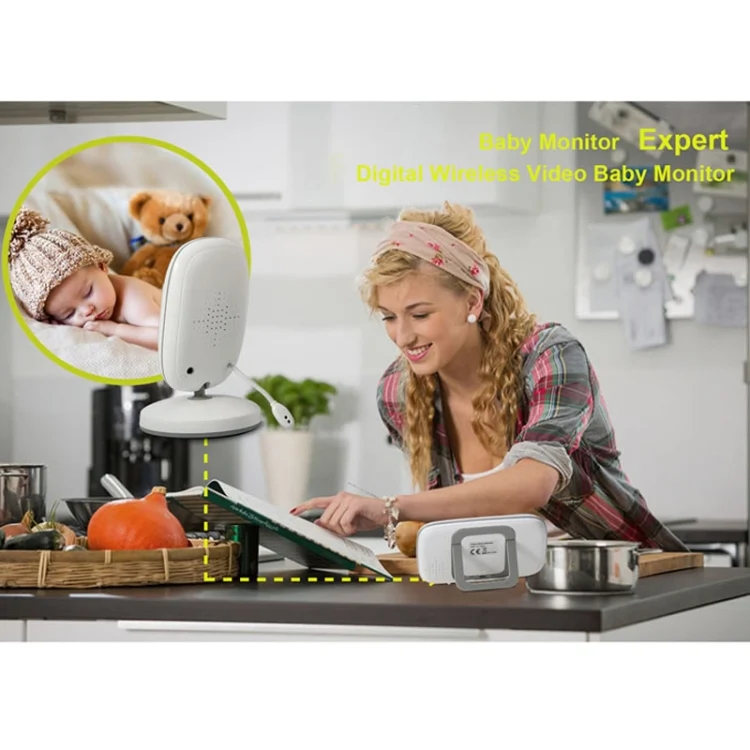 VB603 3.2 inch LCD 2.4GHz Wireless Surveillance Camera Baby Monitor, Support Two Way Talk Back, Night Vision(White) - Image 9