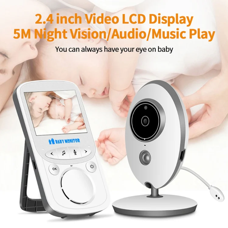 VB605 2.4 inch LCD 2.4GHz Wireless Surveillance Camera Baby Monitor, Support Two Way Talk Back, Night Vision(White) - Image 5