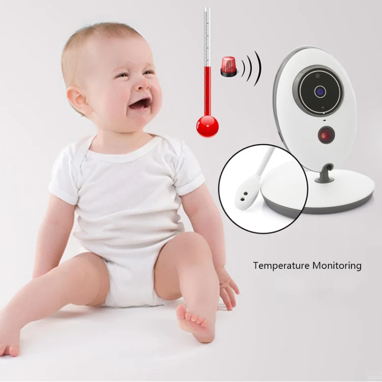VB605 2.4 inch LCD 2.4GHz Wireless Surveillance Camera Baby Monitor, Support Two Way Talk Back, Night Vision(White) - Image 9