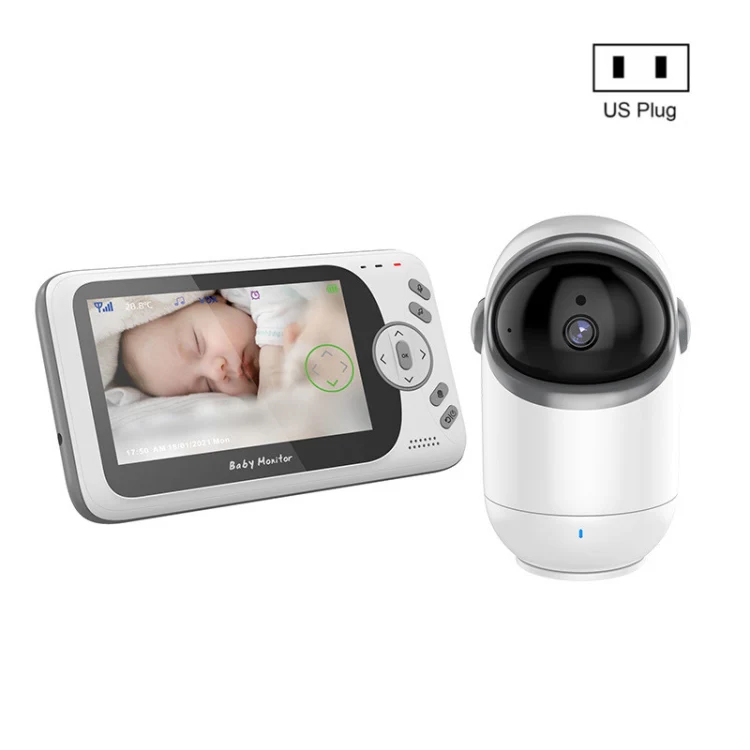 VB801 4.3 inch Night Vision Camera Baby Monitor, Wireless Intercom Audio Video Camera, Temperature Detection(EU Plug) - Image 7