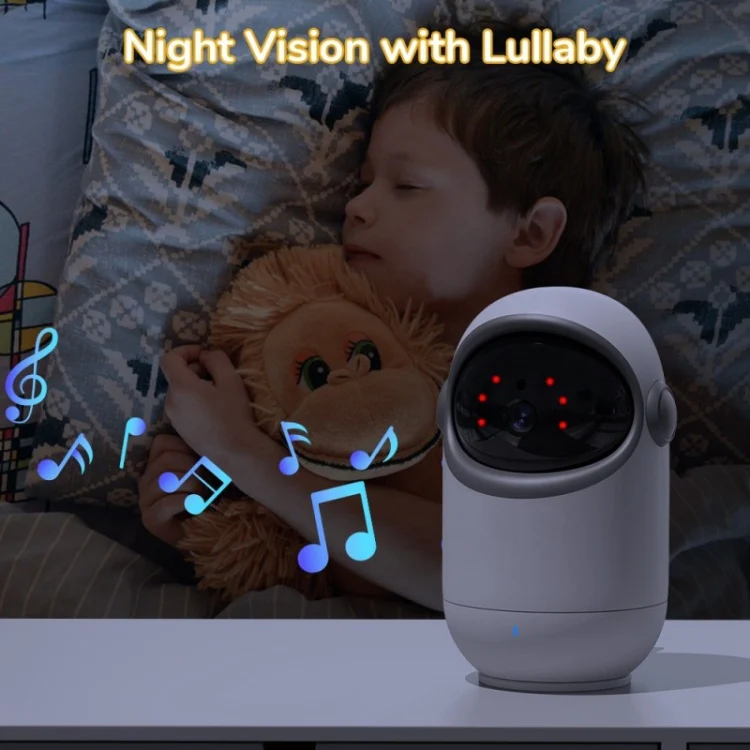 VB802 3.2 inch Baby Monitor Wireless Digital Video Rotating Camera(EU Plug) - Image 6