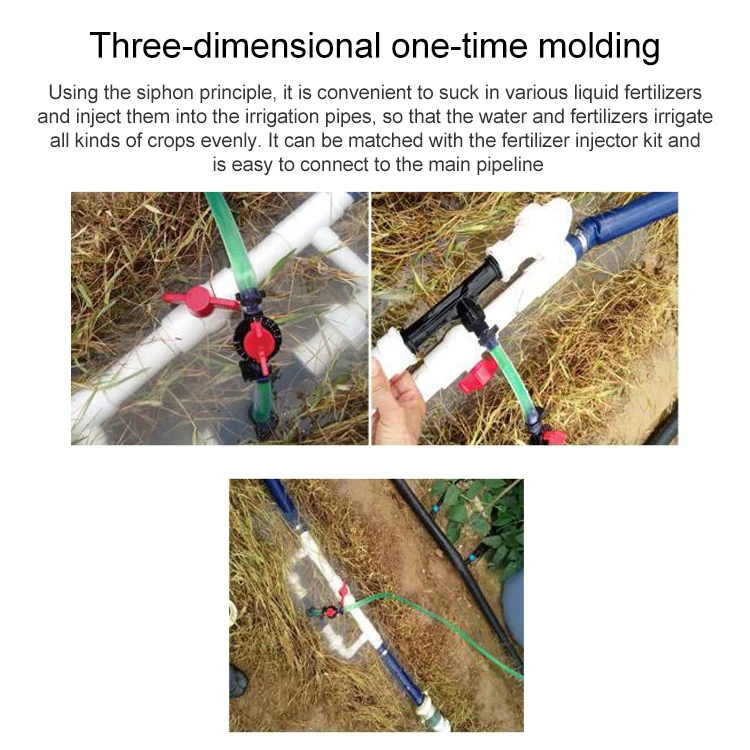 Venturi Fertilizer Applicator G3/4 Fertilizer and Filter Straw Kit with Six-point Connector - Image 7