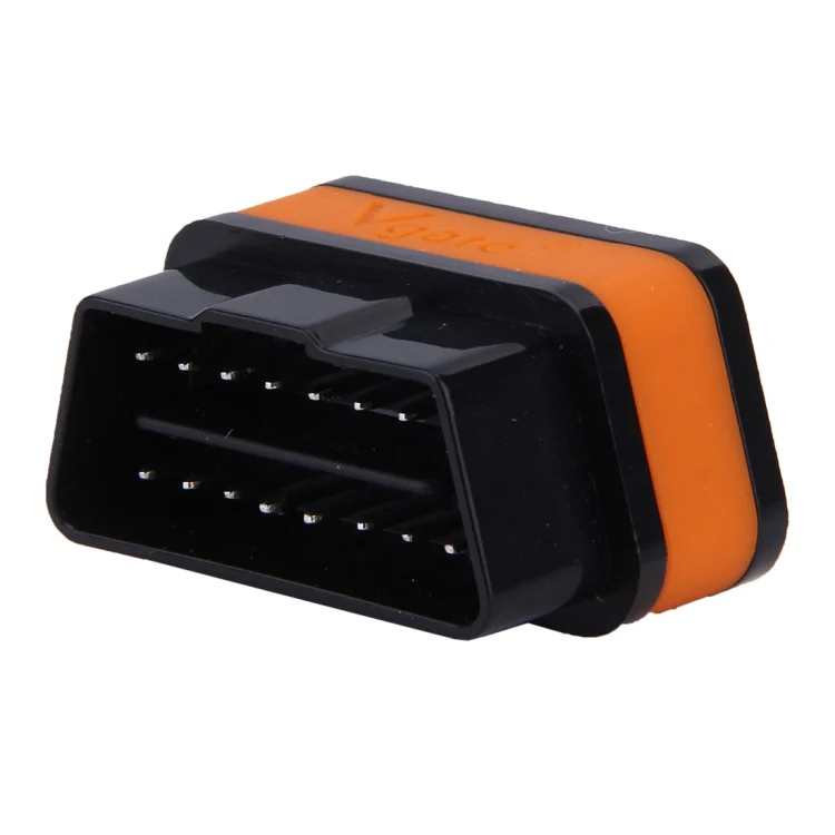 Vgate iCar II Super Mini ELM327 OBDII Bluetooth V3.0 Car Scanner Tool, Support Android OS, Support All OBDII Protocols(Orange + Black) - Image 2