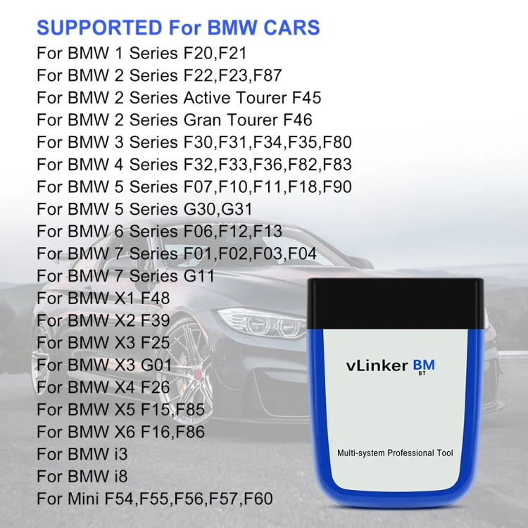 Vgate VLINKER BM V2.2 Bluetooth 3.0 Android Phone Car OBD Fault Diagnosis Detector - Image 8