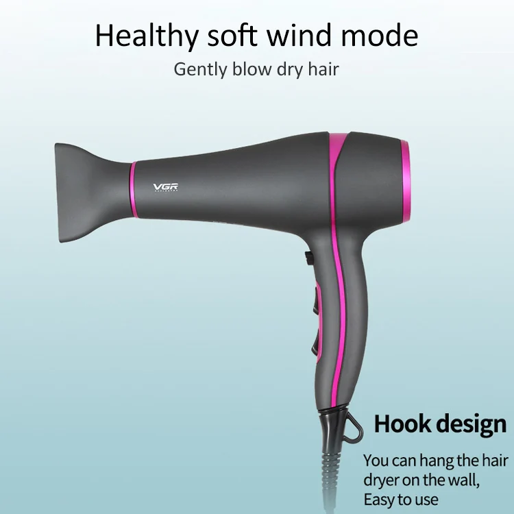 VGR V-402 2200W Household Negative Ion Hair Dryers with 6 Gear Adjustment, Plug Type: EU Plug - Image 10