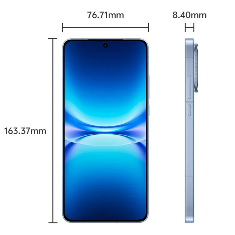 vivo iQOO 15T, 12GB+256GB, Ultrasonic 3D Fingerprint, 6.82 inch Android 16 OriginOS 6 Dimensity 9500 Monster Octa Core, OTG, NFC, Network: 5G, Support Google Play (Blue) - Image 3