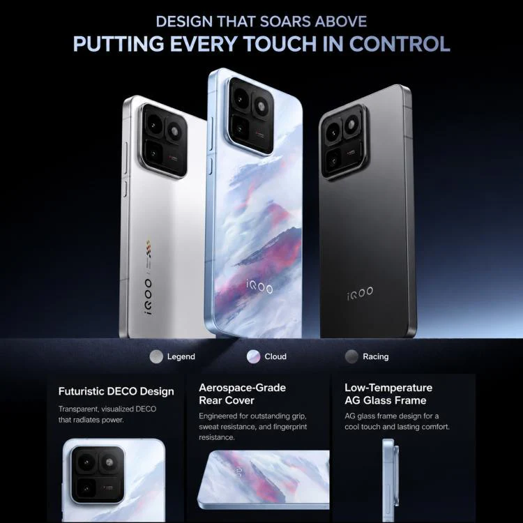 vivo iQOO 15T, 12GB+512GB, Ultrasonic 3D Fingerprint, 6.82 inch Android 16 OriginOS 6 Dimensity 9500 Monster Octa Core, OTG, NFC, Network: 5G, Support Google Play (Blue) - Image 6
