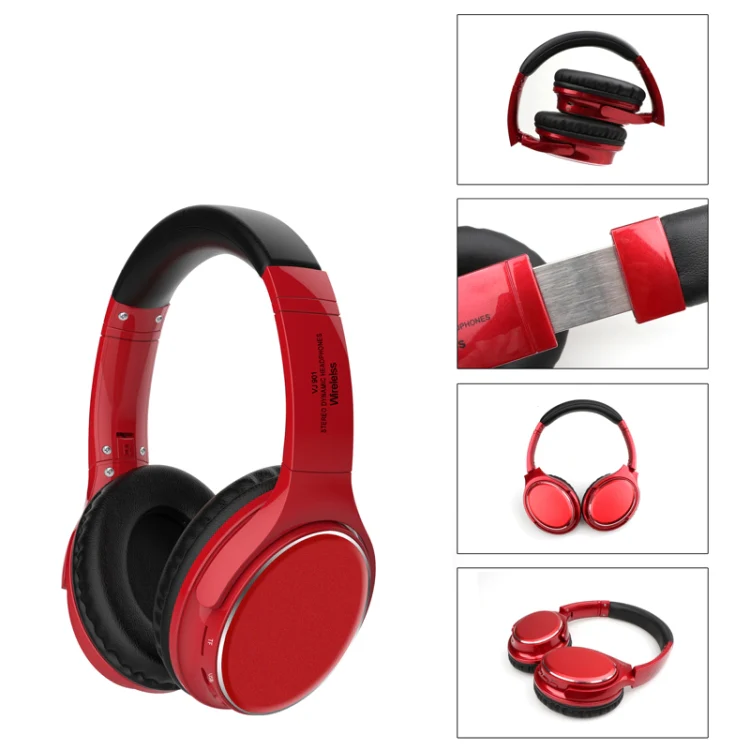 VJ901 Foldable TWS True Wireless Bluetooth Headset(Red) - Image 3