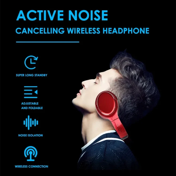 VJ901 Foldable TWS True Wireless Bluetooth Headset(Red) - Image 4