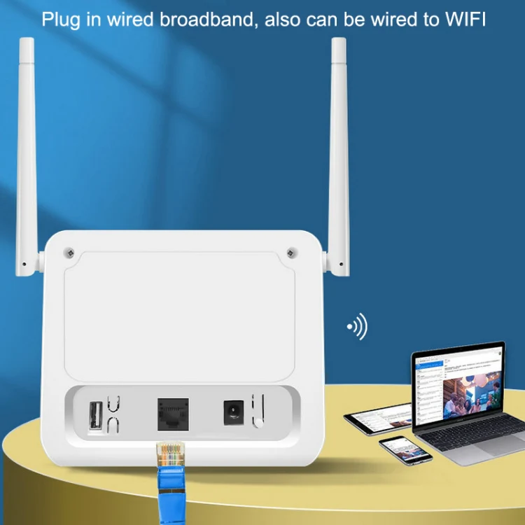 VR312 4G LTE Router 4G CPE FDD/TDD Card Mobile Router MOD Malay Version EU Plug(White) - Image 5