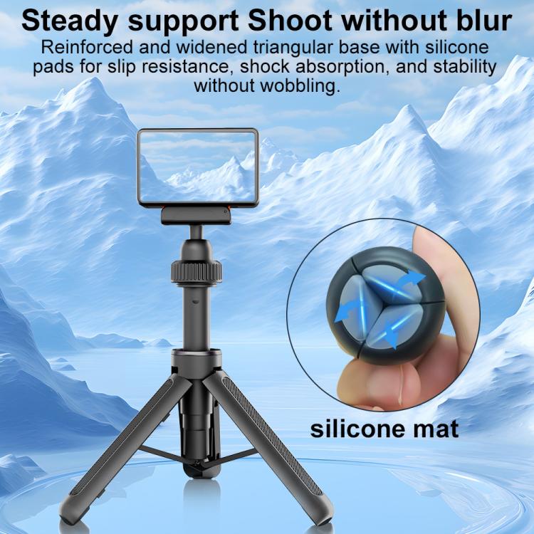 VT-09 Magnetic Handheld Selfie Stick Mini Desktop Telescopic Tripod for DJI Action 6 / 5 Pro / 4 / 3 (Black) - Image 6