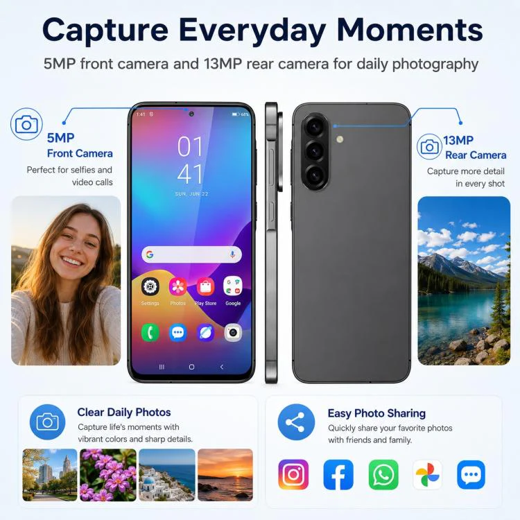 W&O X56, 3GB+32GB, 6.75 inch Android 12.0 Mediatek MT6762 Octa Core, Network: 4G, OTG, Plug:US Plug(White) - Image 9