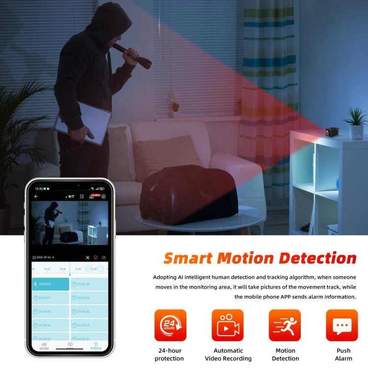 W05 1080P Smart HD Wireless Mini Camera(Yellow) - Image 10