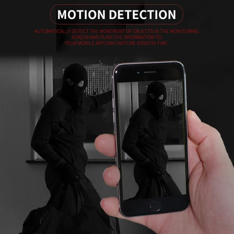 W18 1080P HD WiFi Smart Mini Security Camera, Support 155 Degrees Wide Angle & Motion Detection & Infrared Night Vision & TF Card - Image 19