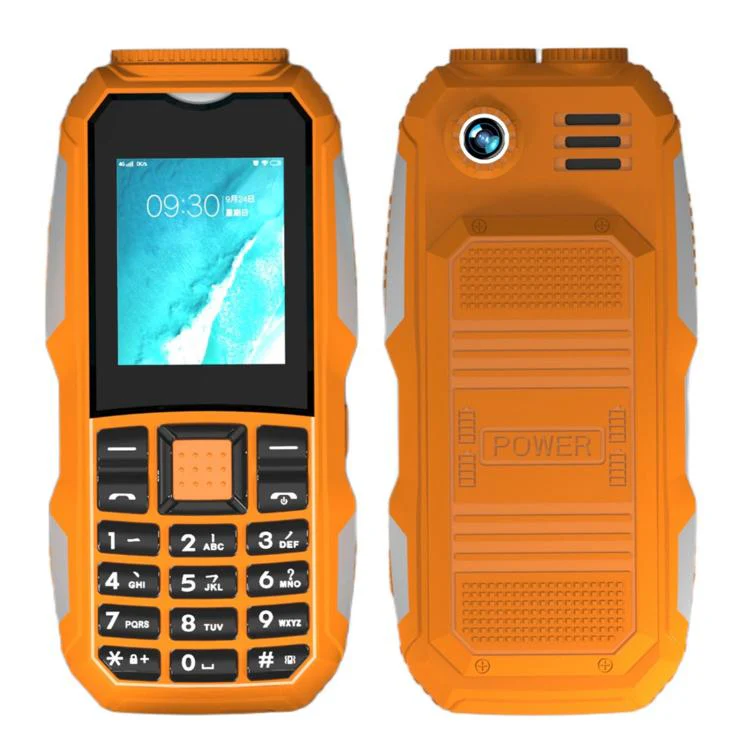 W2022 Rugged Phone, 1.77 inch, SC6531DA, Network: 2G, Dual SIM, BT, Torch(Orange)