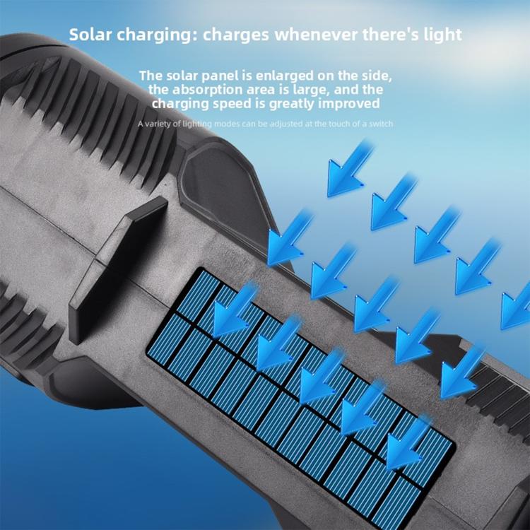 W5161 -1 (Large) P70 Outdoor Strong Light Exploration Multi-functional Lighting LED Flashlight - Image 4