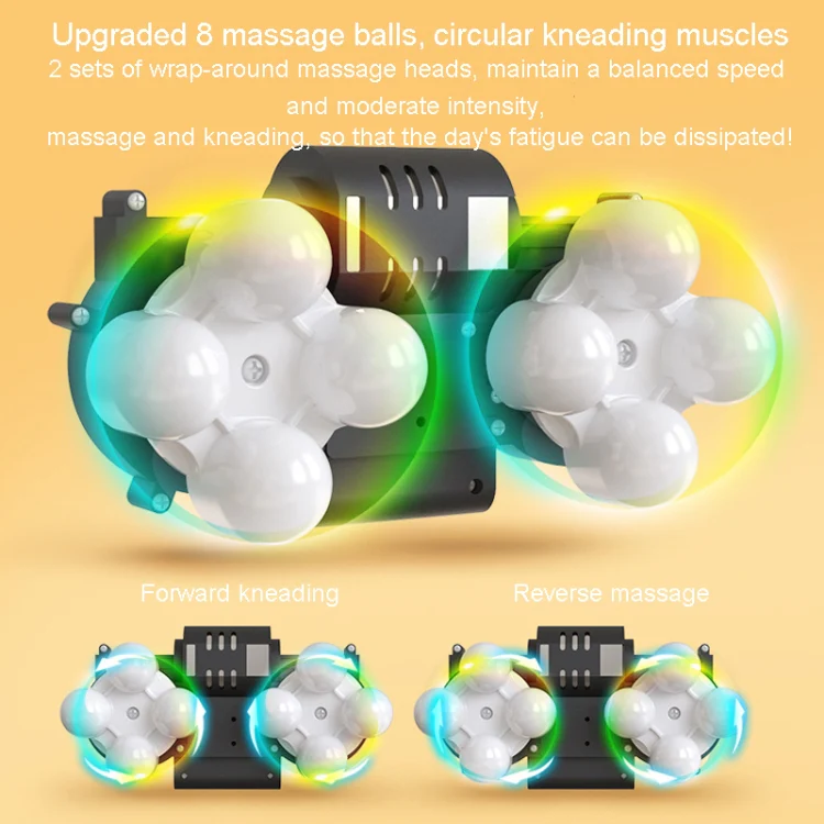 Waist And Back Massager Lumbar Vertebra Car Neck Massage Pillow, Specification: Charging Model Gray - Image 4