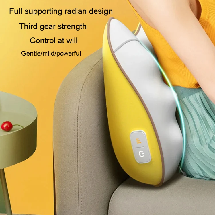 Waist And Back Massager Lumbar Vertebra Car Neck Massage Pillow, Specification: Charging Model Gray - Image 9