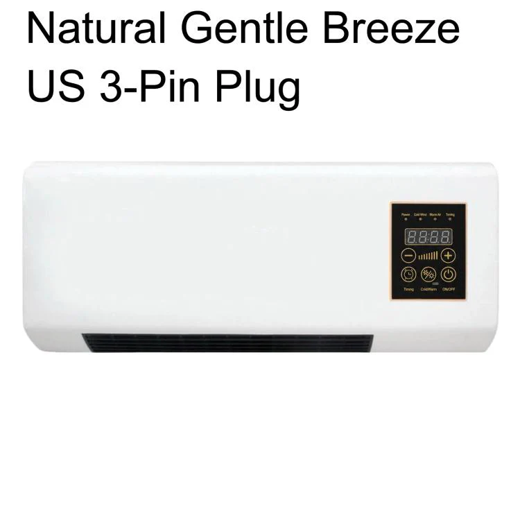 Wall Mounted Air Conditioner Fan Household Cooling & Heating Fan Electric Heater Natural Gentle Breeze US 3-Pin Plug - Image 2