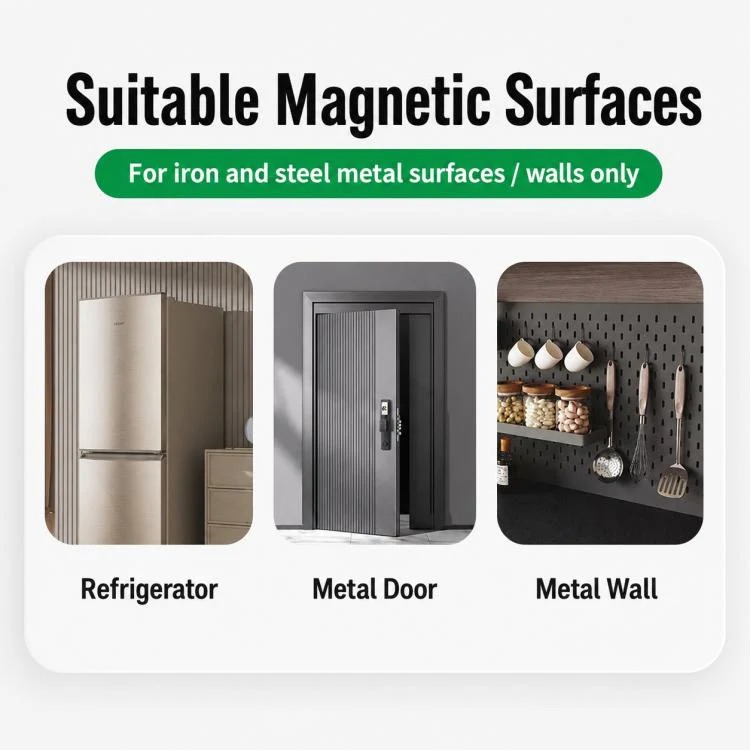 Wall Mounted Magnetic Tissue Holder No Drilling Carbon Steel Facial Tissue Box(Gun Metal) - Image 11