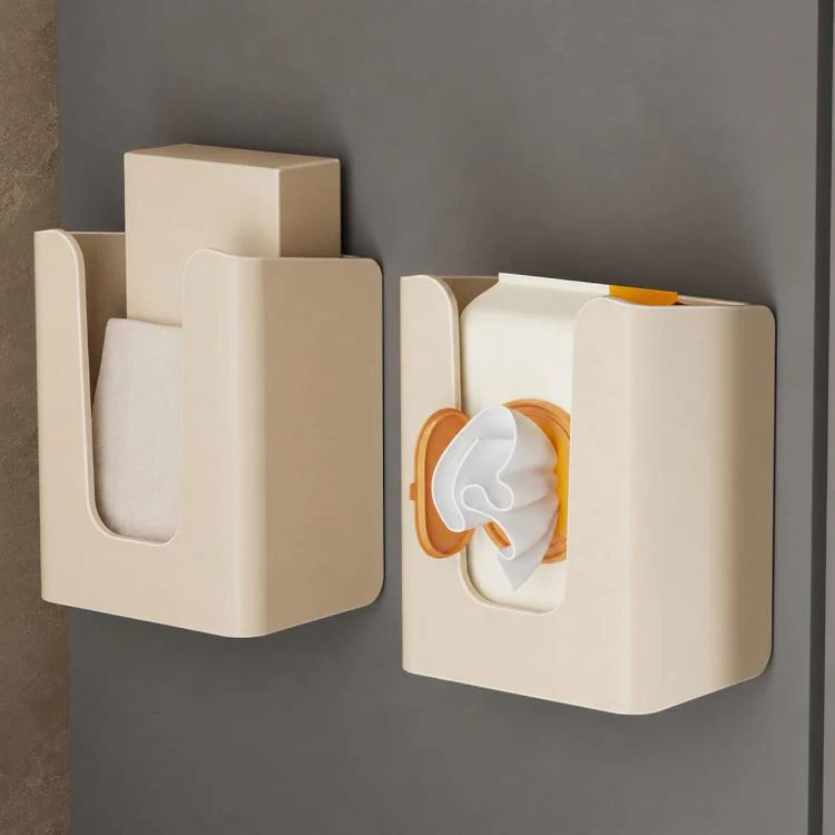 Wall Mounted Magnetic Tissue Holder No Drilling Carbon Steel Facial Tissue Box(Gun Metal) - Image 4