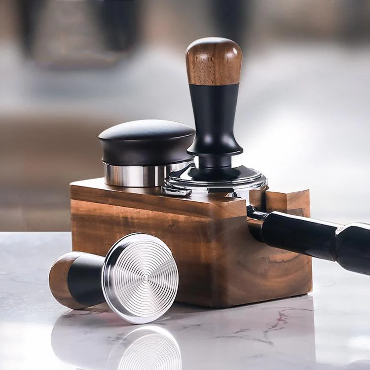 Walnut Wood Handle Coffee Constant Force Tamper(58mm Threaded Bottom) - Image 8